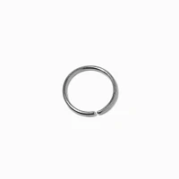 20G Silver-tone Stainless Steel Mixed Nose Rings - 3 Pack