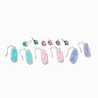 Glow the Dark Mystical Gem Earrings Set - 6 Pack