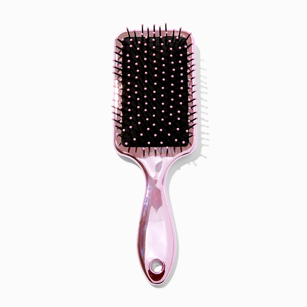 Pink Chrome Shine Hair Brush 