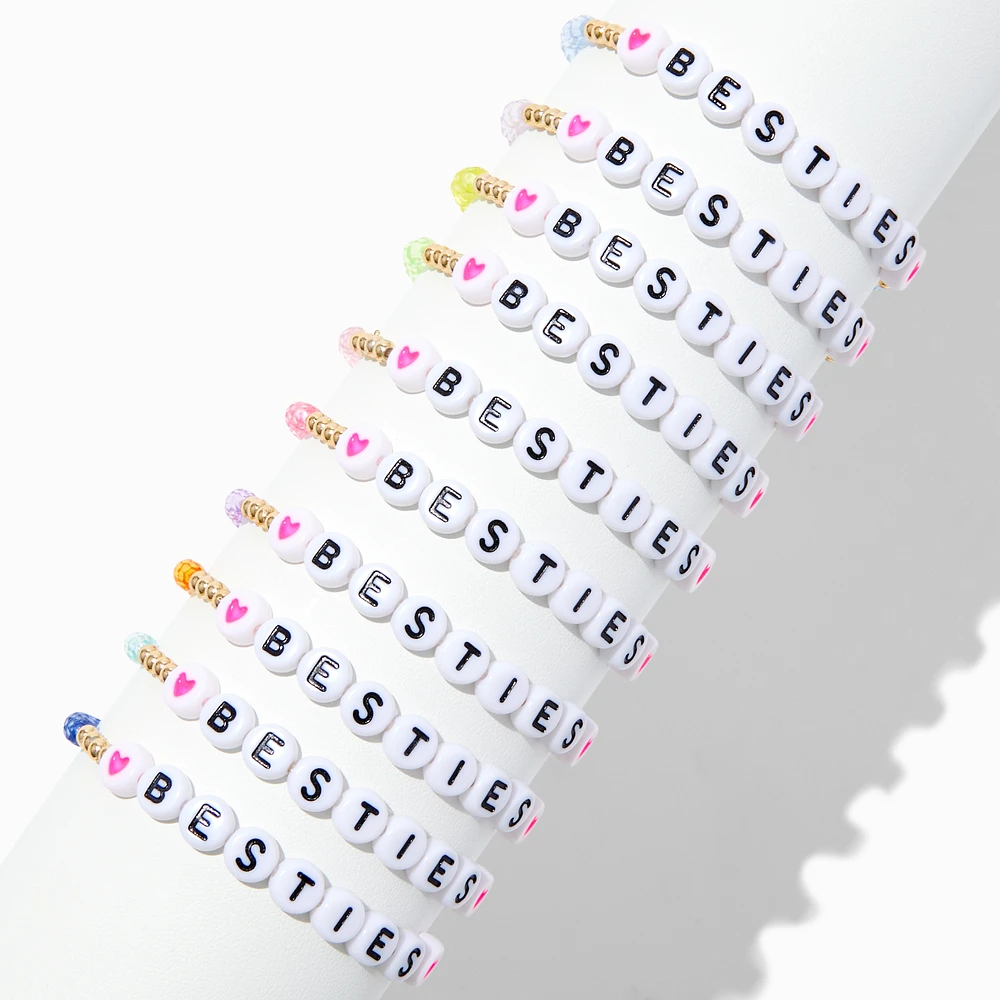 Best Friends Beaded Besties Stretch Bracelets - 10 Pack