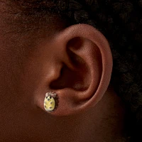 Fuzzy Hedgehog Stud Earrings 