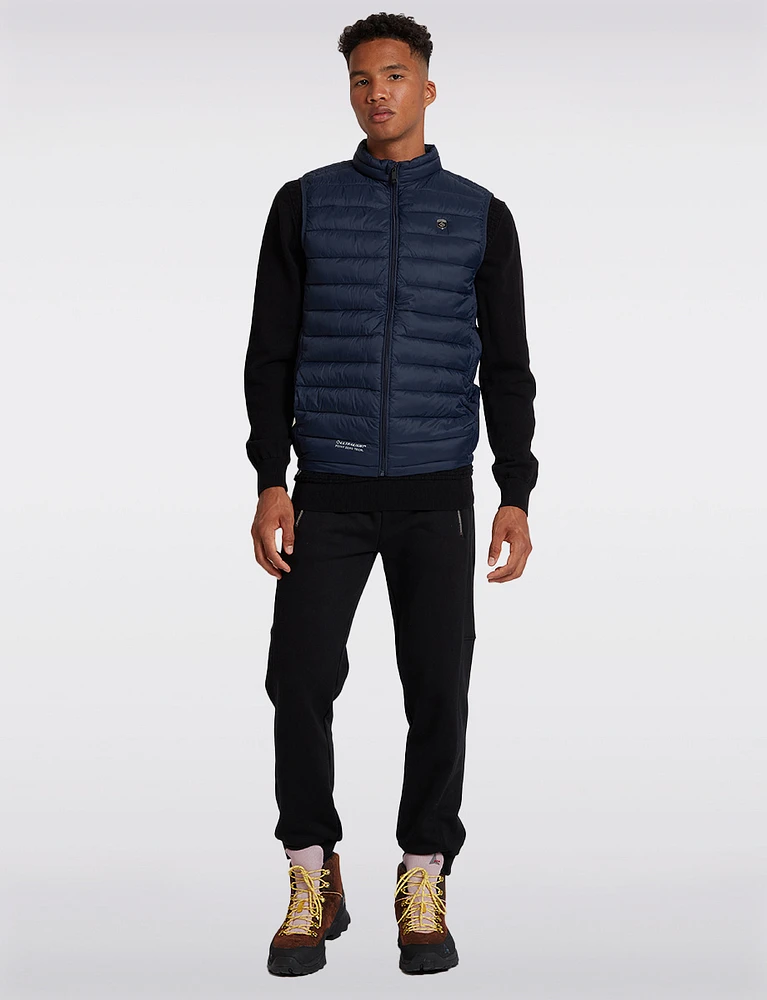 Navy Ultralight Windproof & Water-Resistant Quilted Puffer Vest by Point Zero