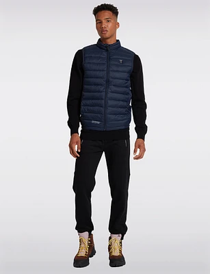 Navy Ultralight Windproof & Water-Resistant Quilted Puffer Vest by Point Zero