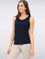 Versatile Classic Solid Camisole with Round Neck by GWV