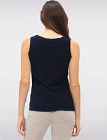 Versatile Classic Solid Camisole with Round Neck by GWV