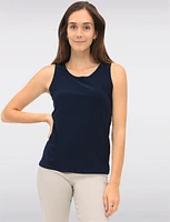 Versatile Classic Solid Camisole with Round Neck by GWV