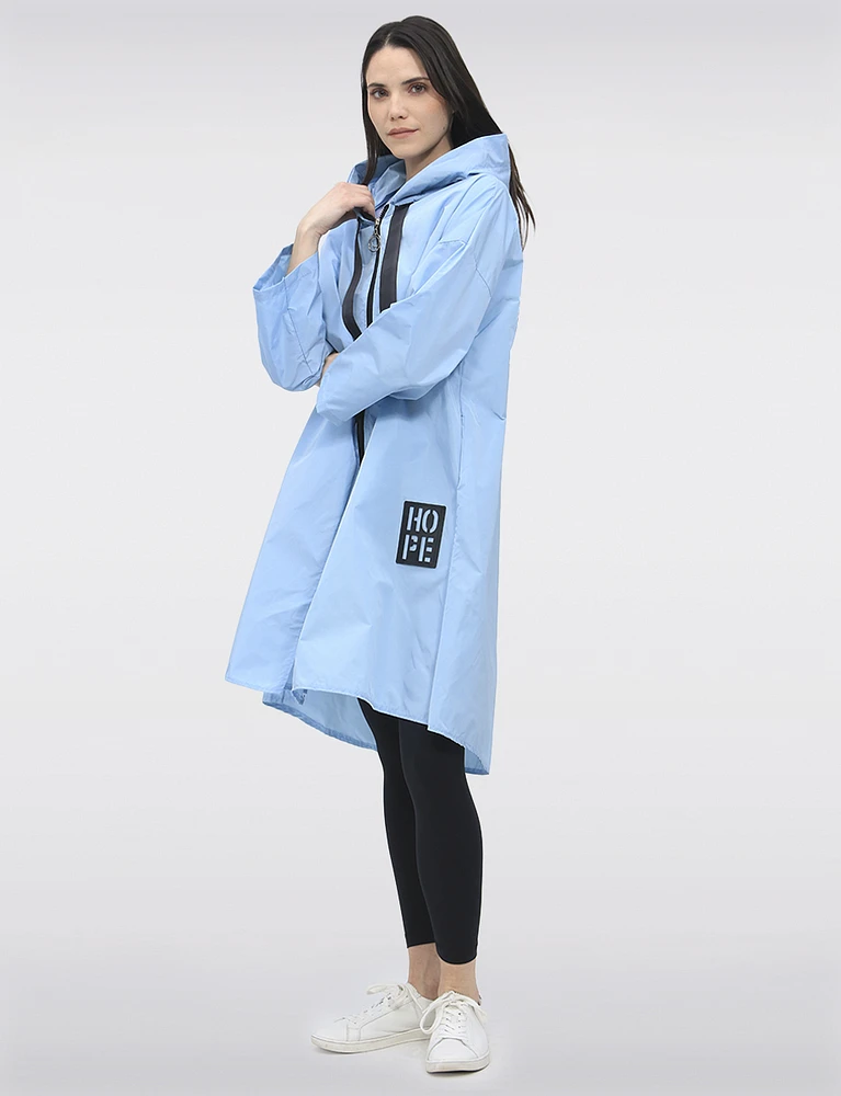 Long Chic Ultralight Windshell Jacket by Froccella