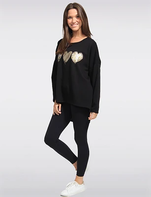 Ultra-Soft High Low Relaxed Fit Printed Tunic by Froccella