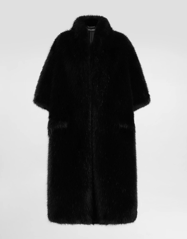 Faux fur coat