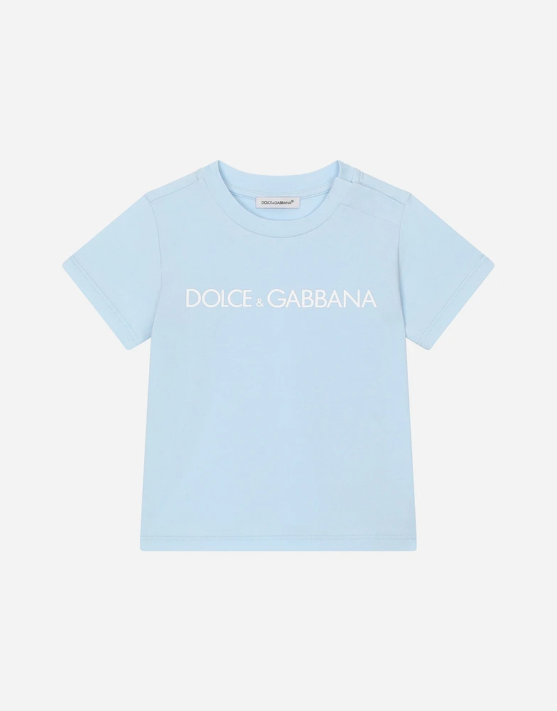 Jersey T-shirt with logo print