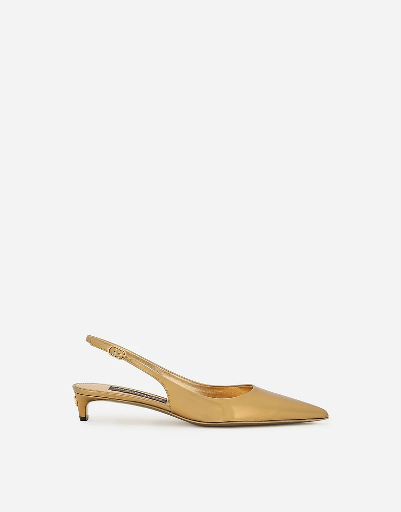 Calfskin slingbacks
