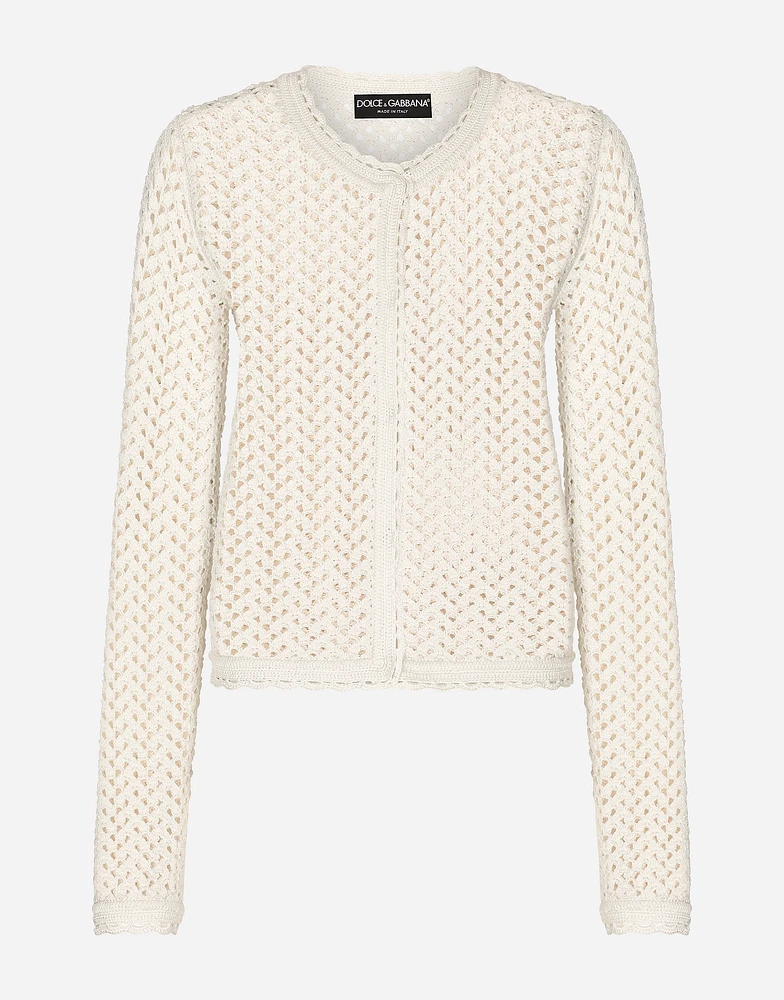 Short crochet jacket
