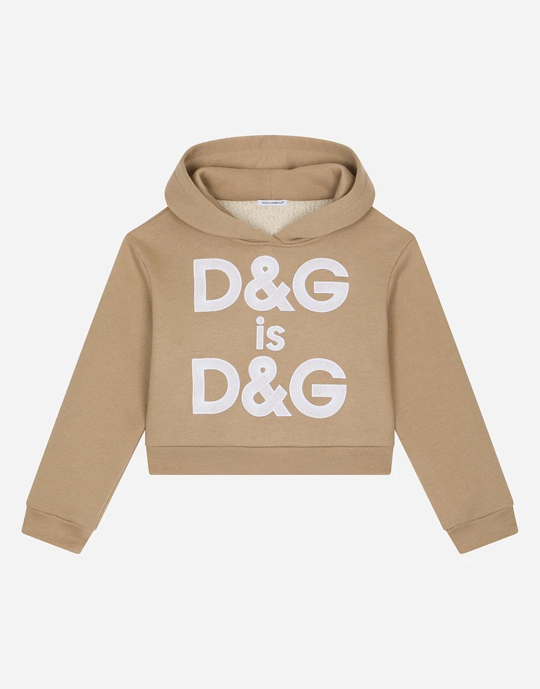 Hoodie with logo embroidery