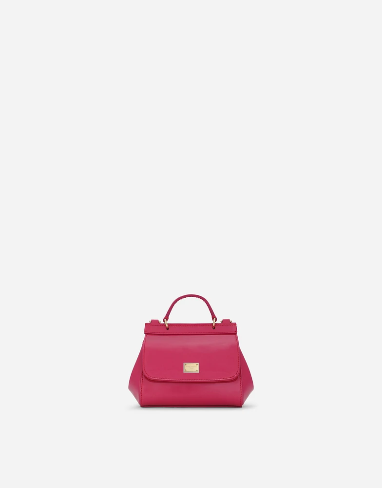 Patent leather mini Sicily bag