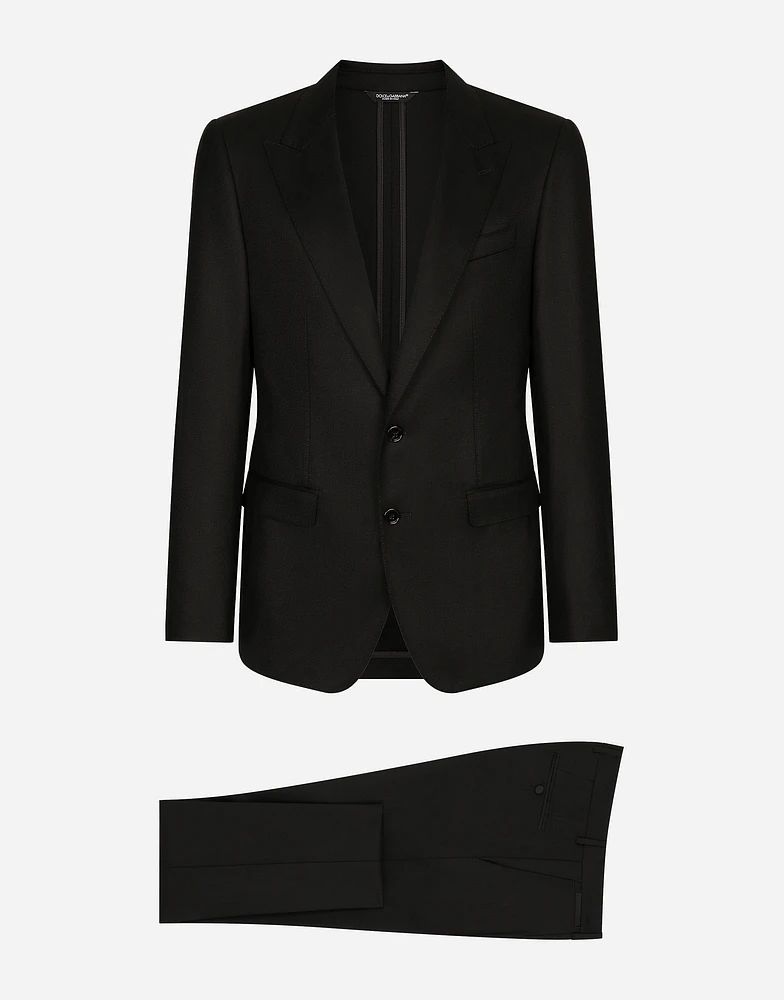 Single-breasted tuxedo suit