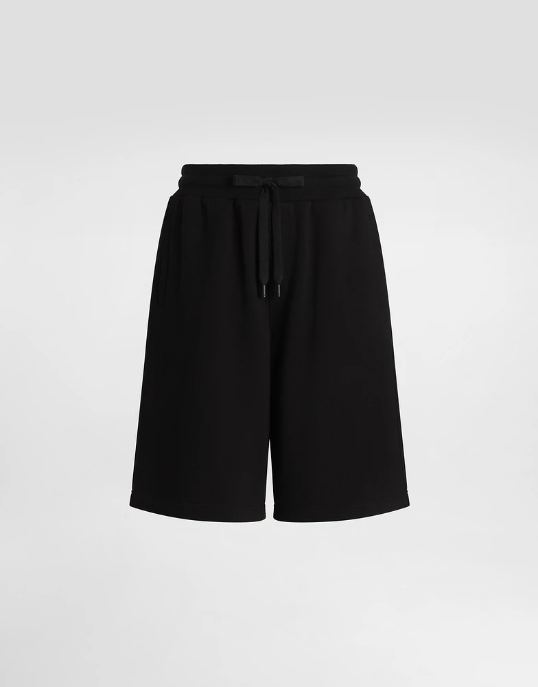 Cotton jogging shorts