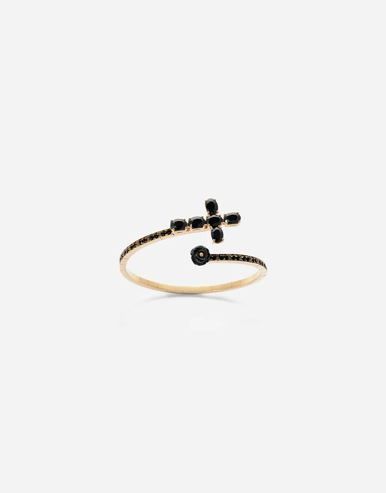 Sicily Bracelet 18-carat yellow gold and black sapphires