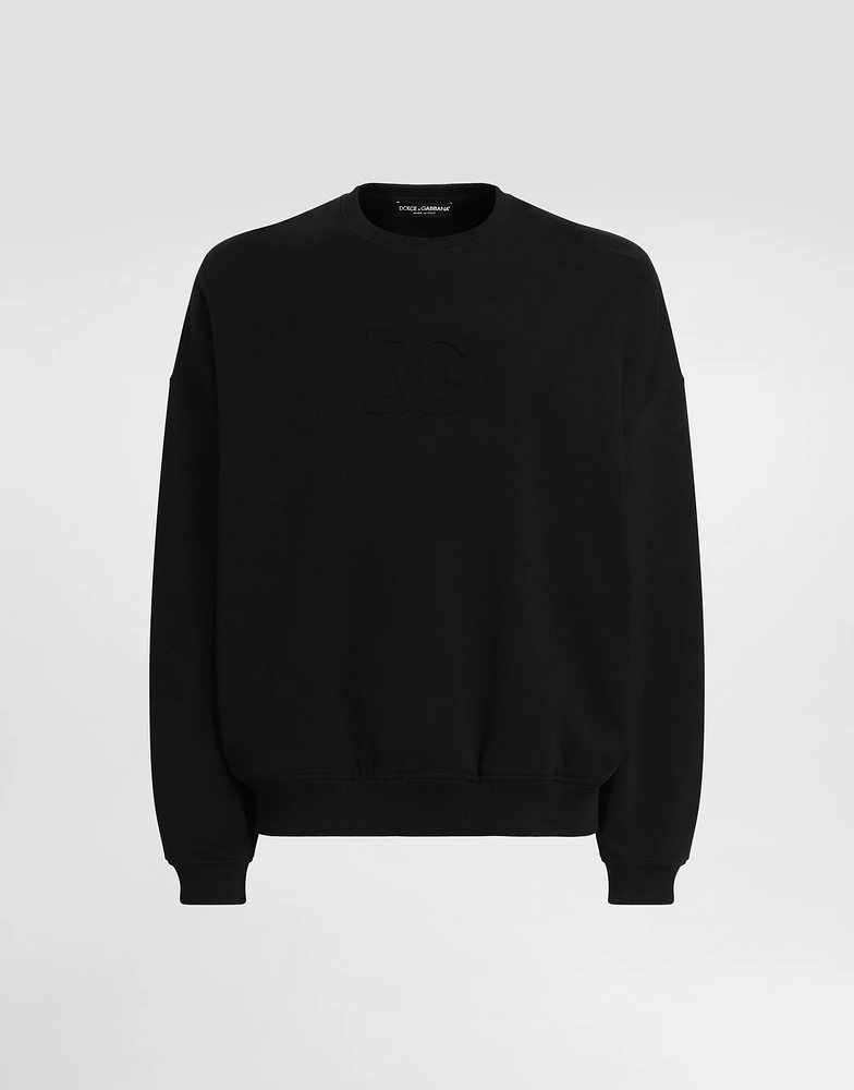 Cotton sweatshirt with logo