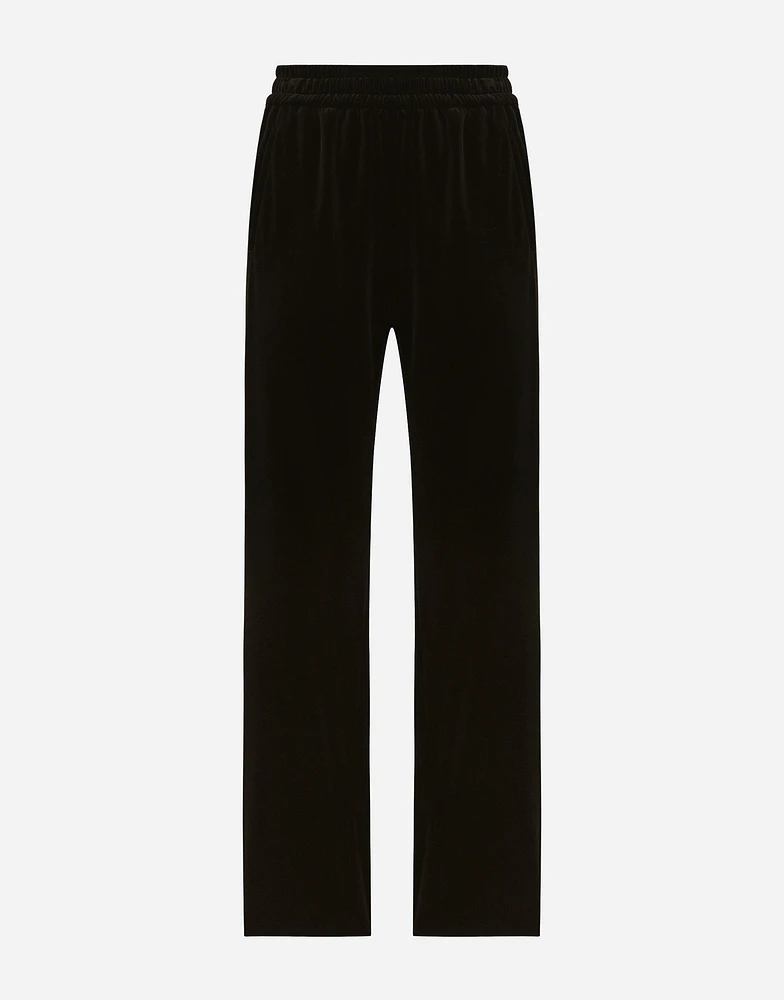 Velvet jogging pants