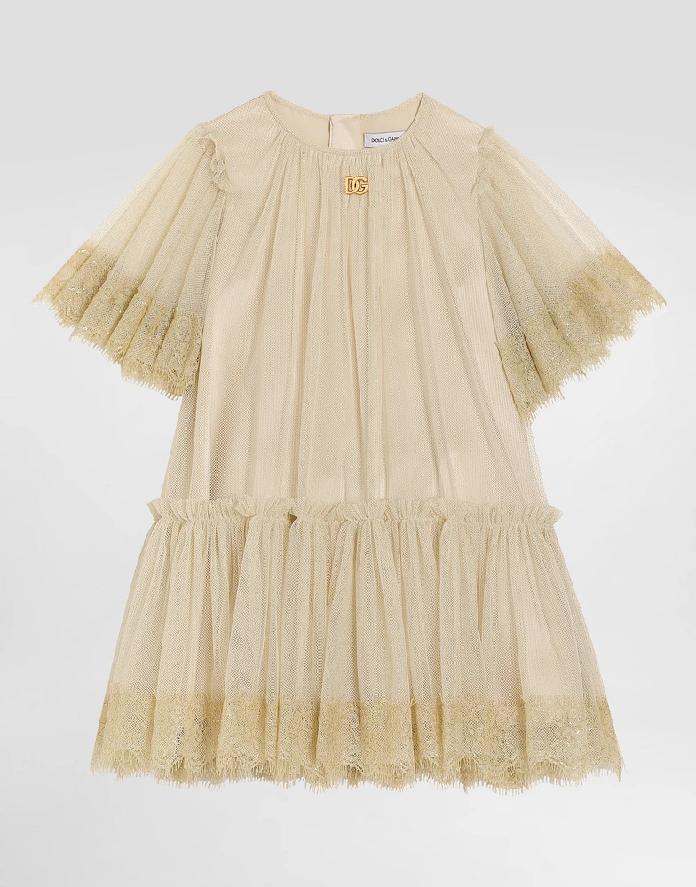 Lurex tulle dress