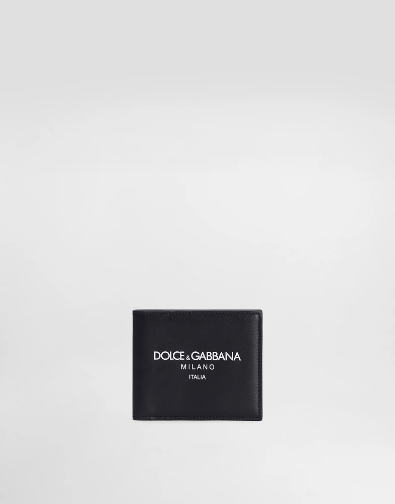 Calfskin bifold wallet