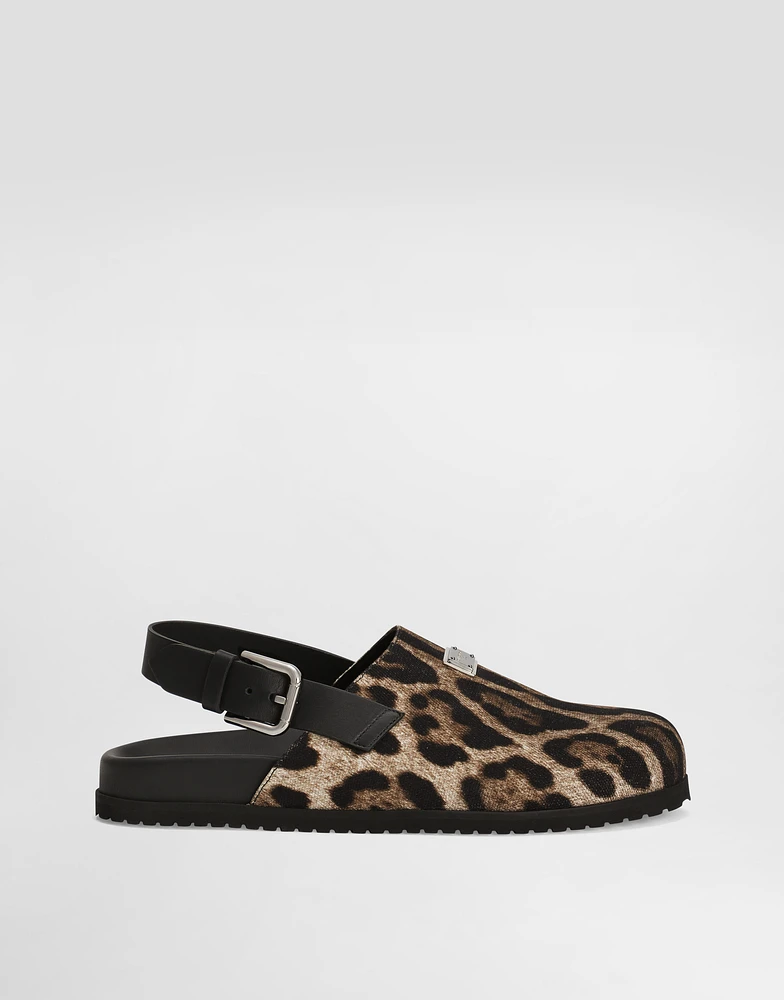 Canvas mules