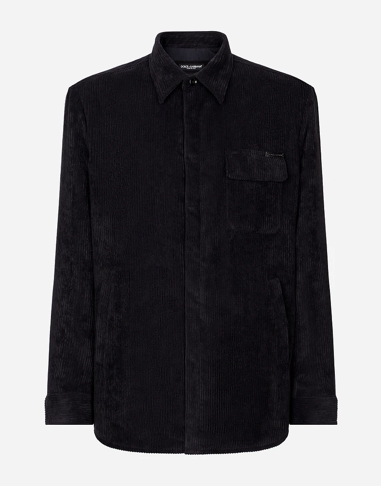 Lined corduroy shirt