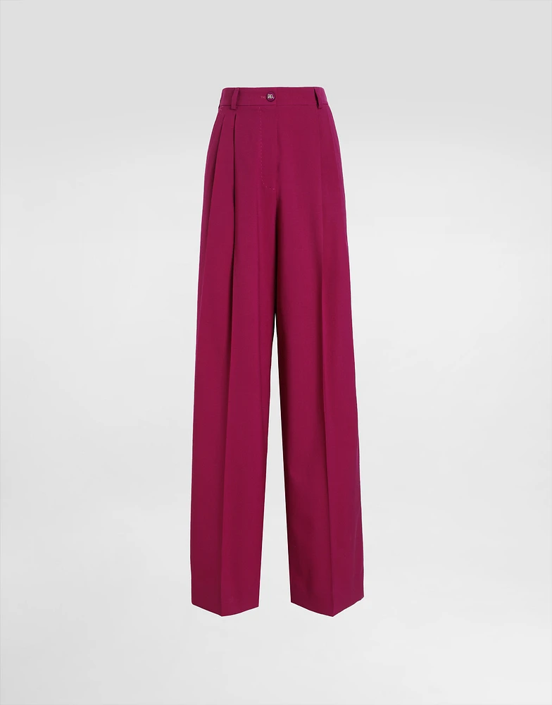 Woolen palazzo pants