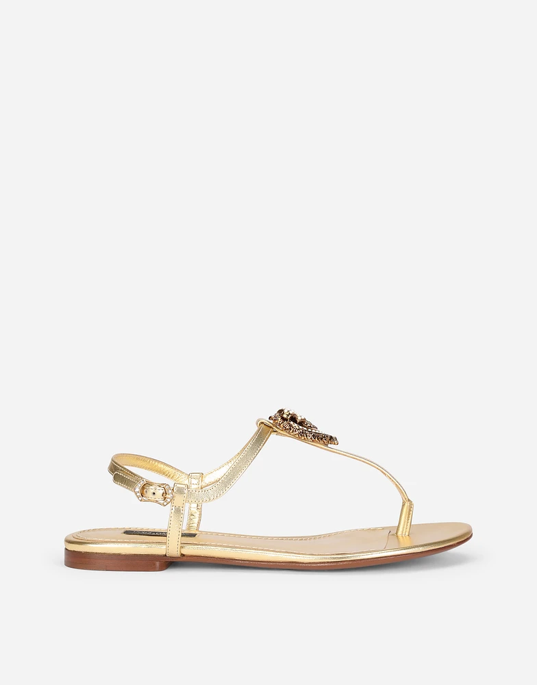 Nappa leather Devotion thong sandals