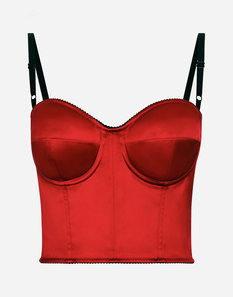 Satin corset top
