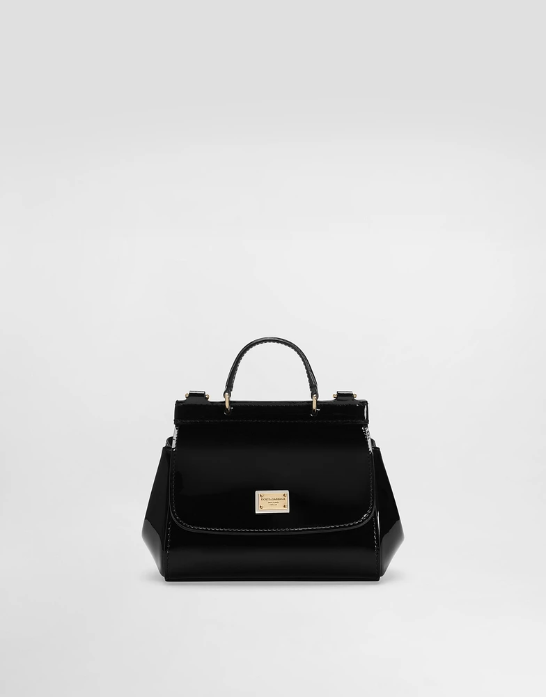 Patent leather mini Sicily bag