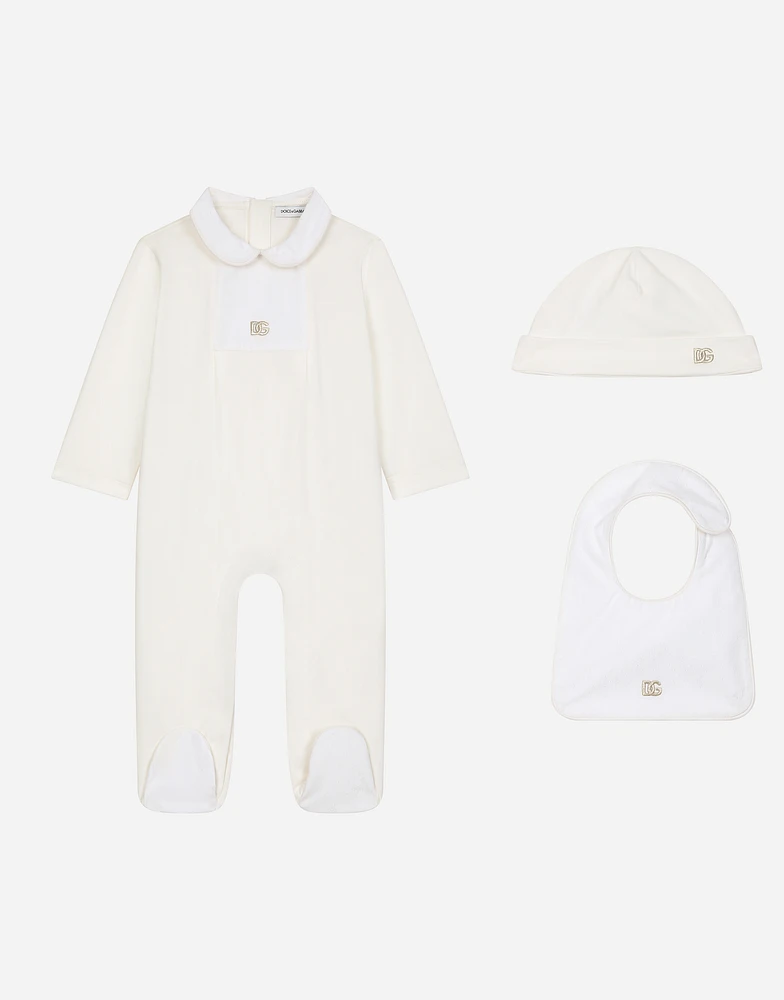 3-piece branded jacquard and interlock gift set