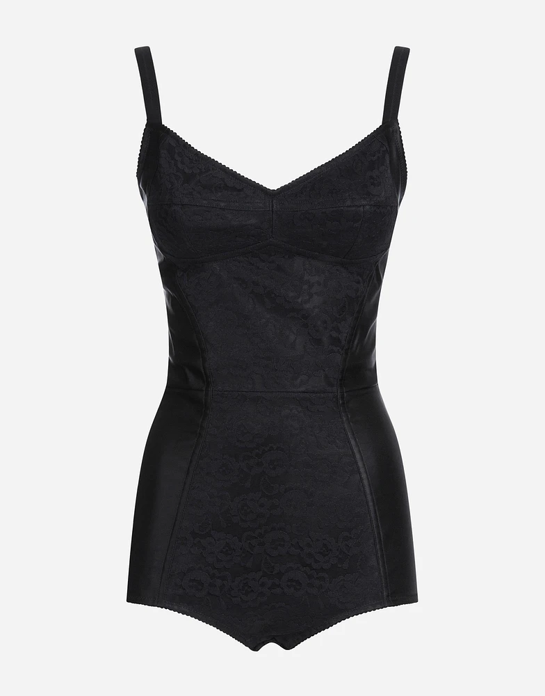 Elasticated corset-style bodysuit