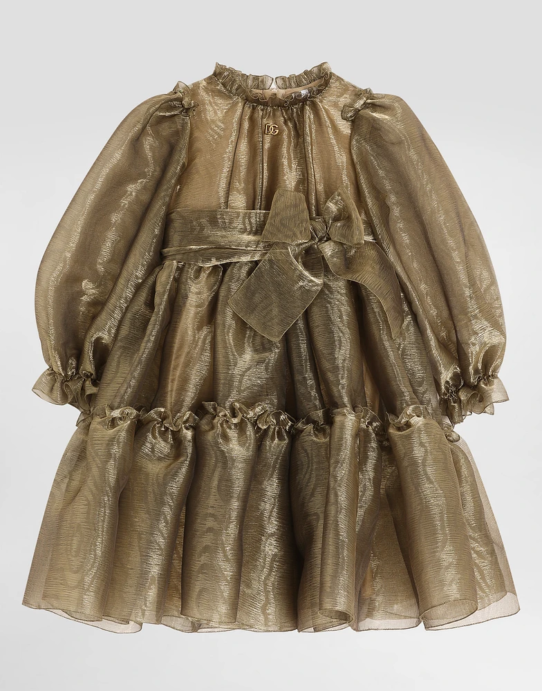 Moiré jacquard dress
