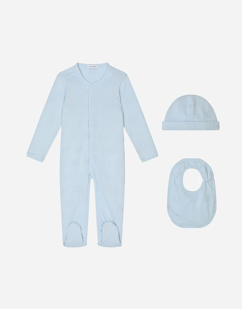 piece gift set with jacquard DG logo