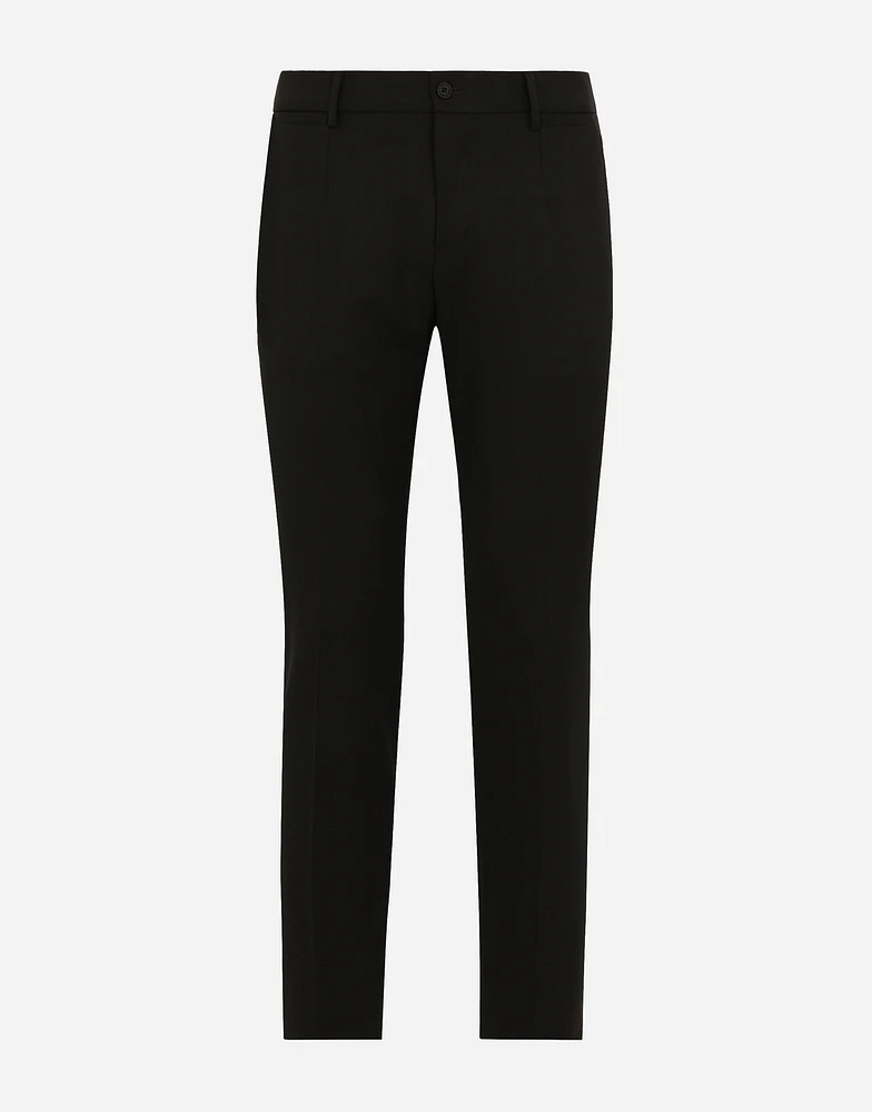Stretch wool twill pants