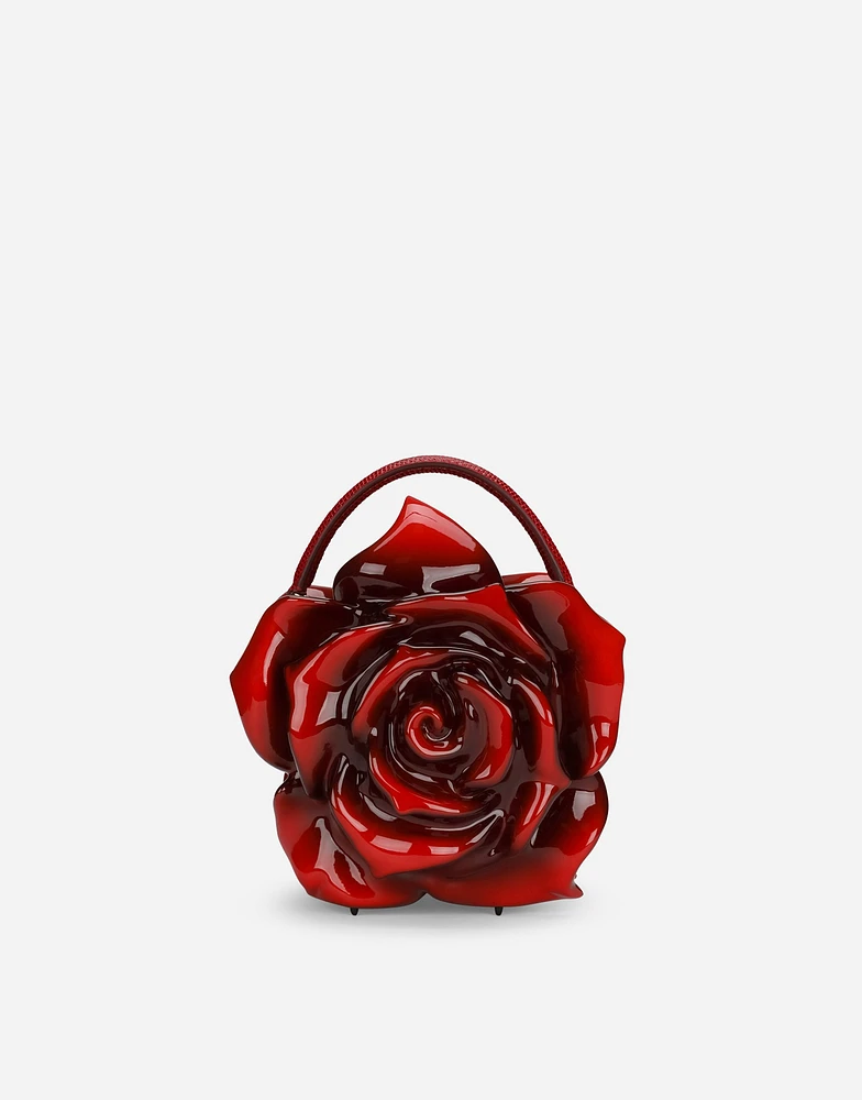 Resin rose-design Dolce Box bag