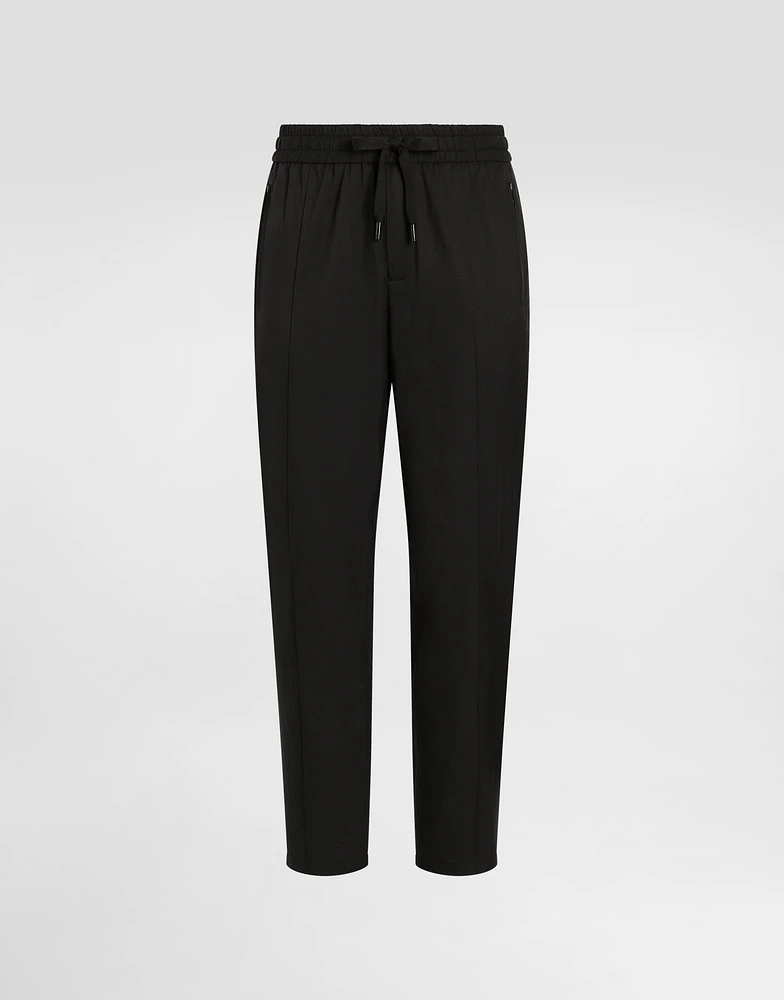 Light nylon jogging pants