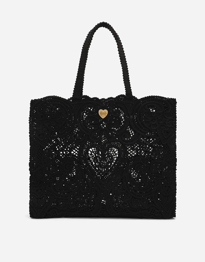 Large cordonetto lace bag