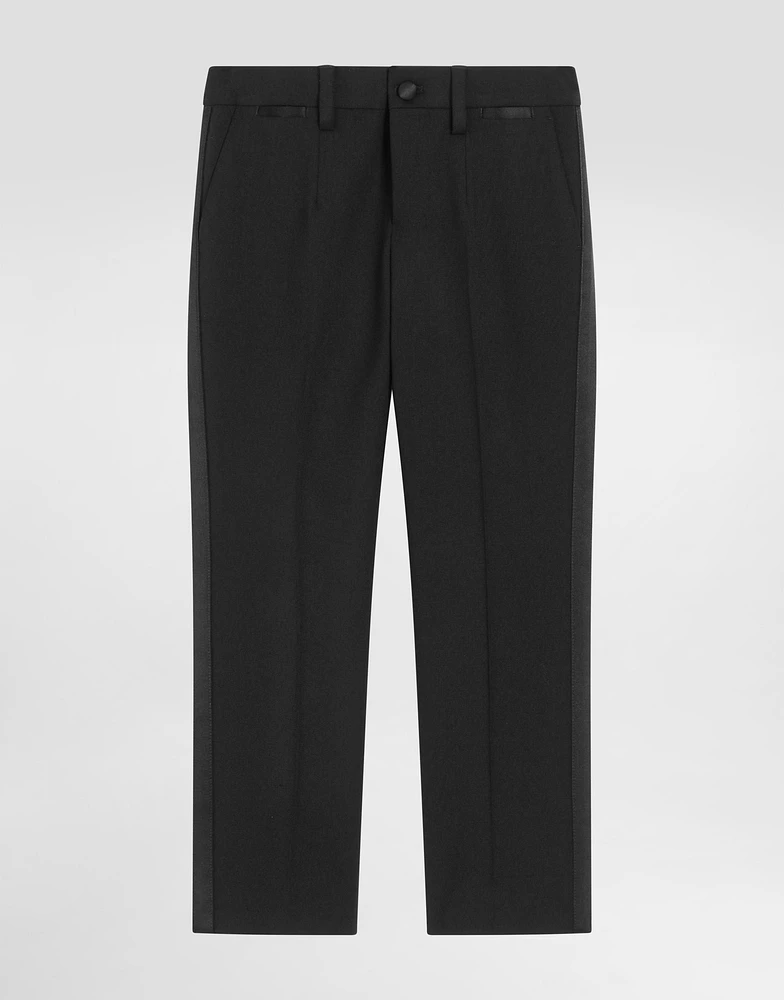 Tuxedo trousers stretch fabric