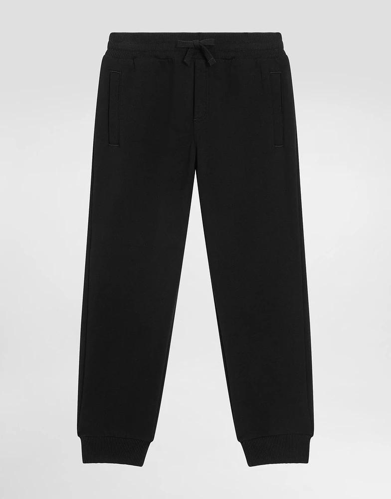 Fleece trousers with DG print