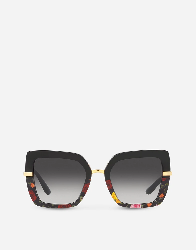 Half print sunglasses