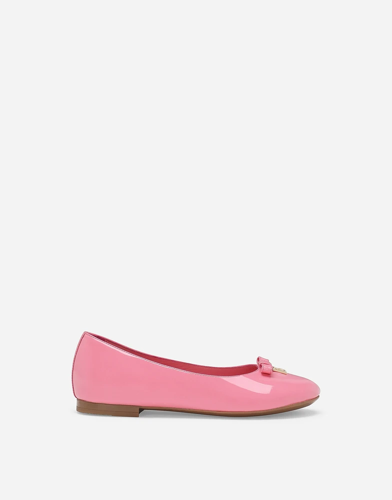 Patent leather ballet flats