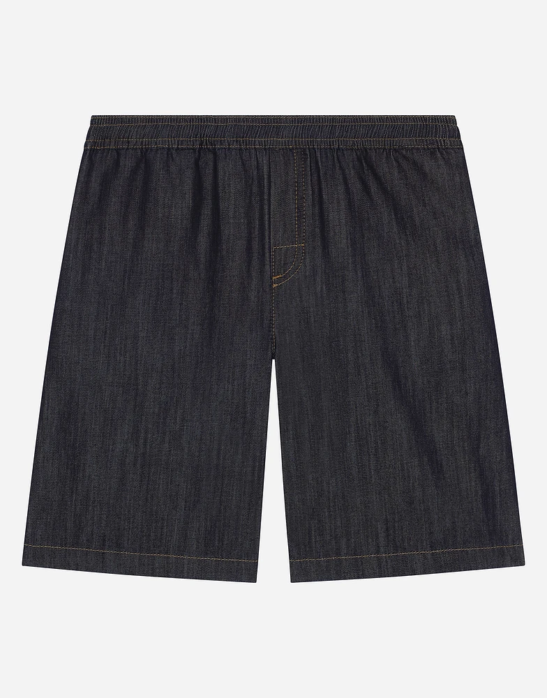 Denim shorts with DG logo