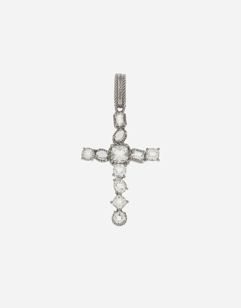 Charm Kids 18 carat white gold and colorless topazes