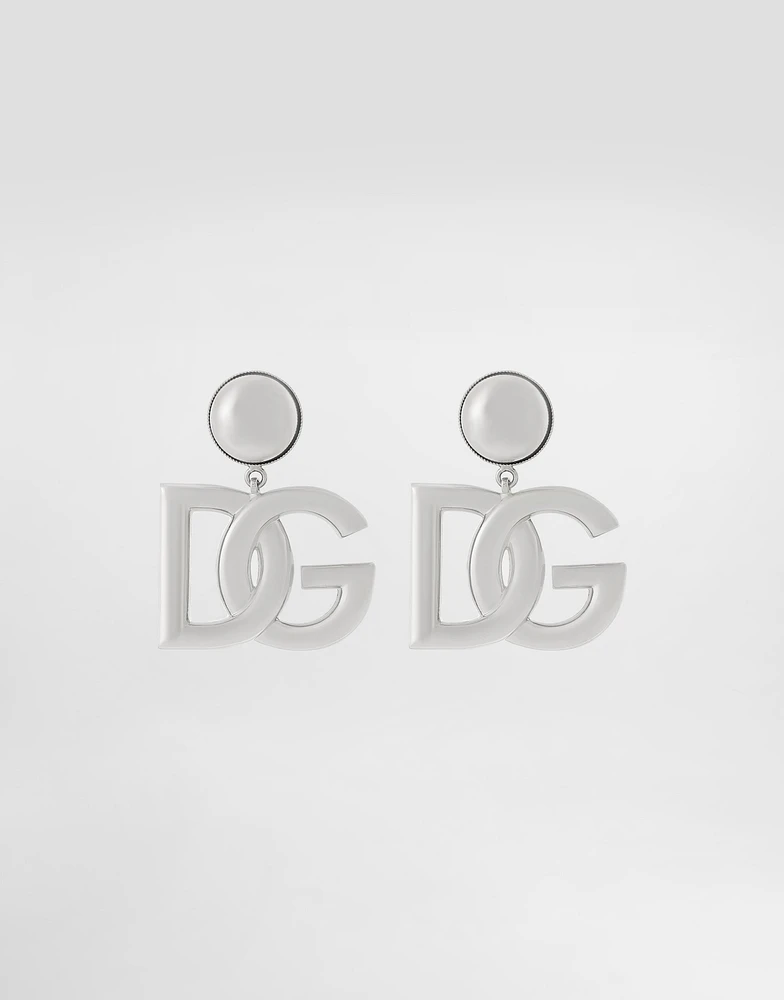 KIM DOLCE&GABBANA Clip-on earrings with DG logo