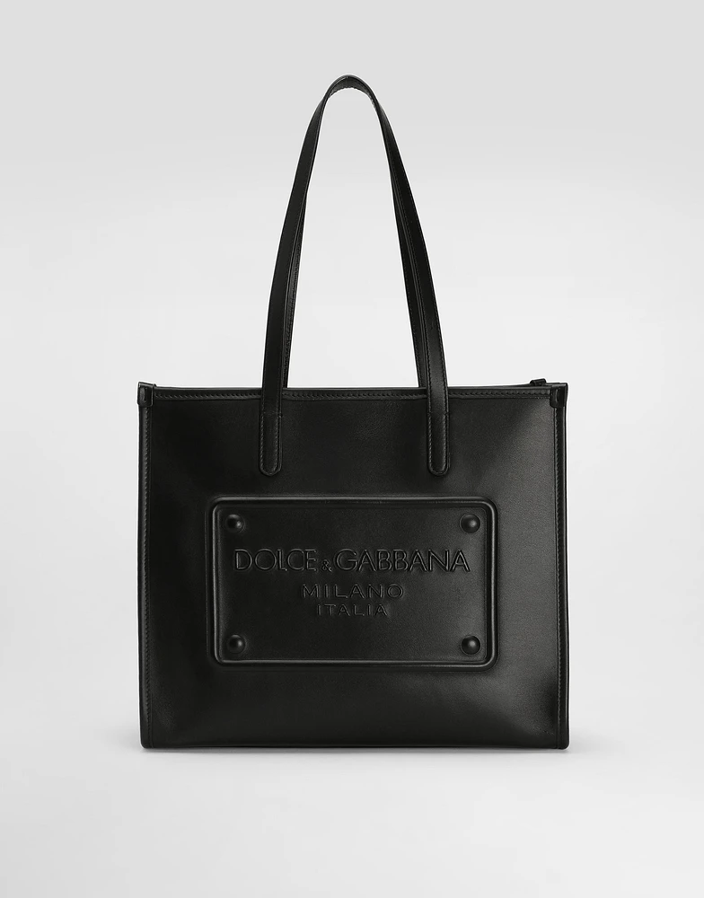 Medium calfskin shopper