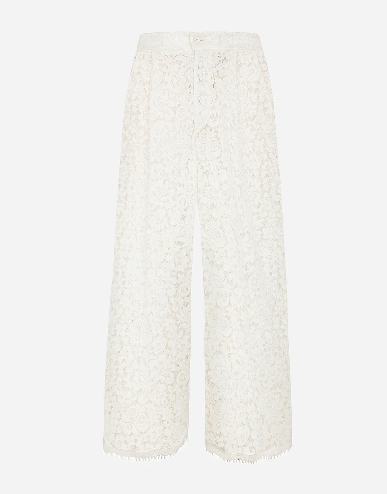 Tailored lace pants