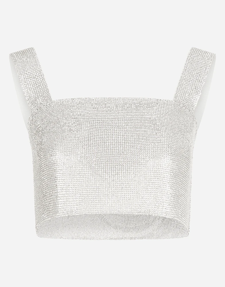 Crystal mesh top