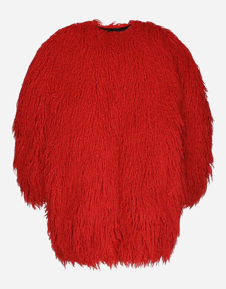 Faux fur coat